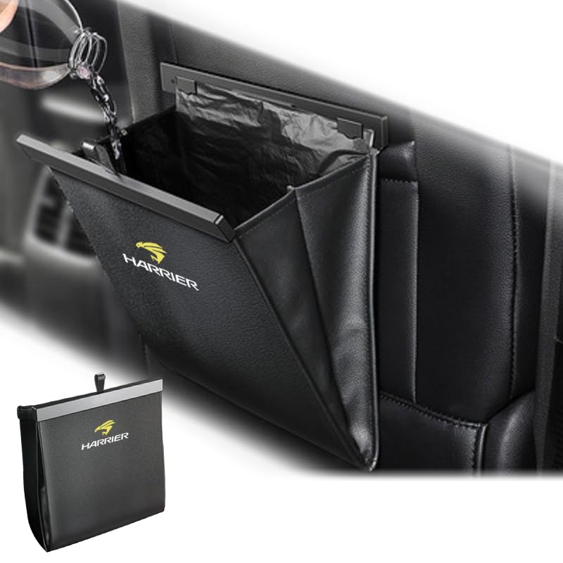 KINKA Car Trash Can for the New Compatible with the 80 Series and 60 Series Magnetic Car Storage Case with Hooks for Back 5kg PU Large Harrier,
