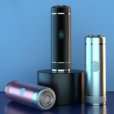 Elektrischer Rasierer, waschbar, über USB wiederaufladbar, leistungsstarker Motor, Nass-/Trocken-Akku-Rotationsrasierer für Zuhause