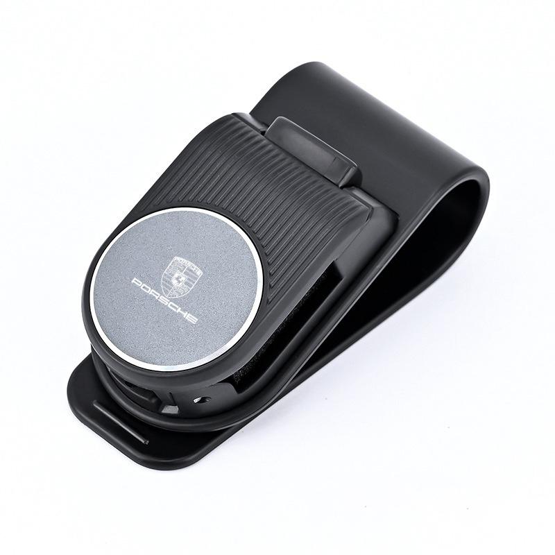Car Sun Visor Glasses Clip For Porsche Macan Panamera Cayenne Boxster Cayman 911 918 Sunglasses Holder Eyeglasses Storage Clip KLNOV1