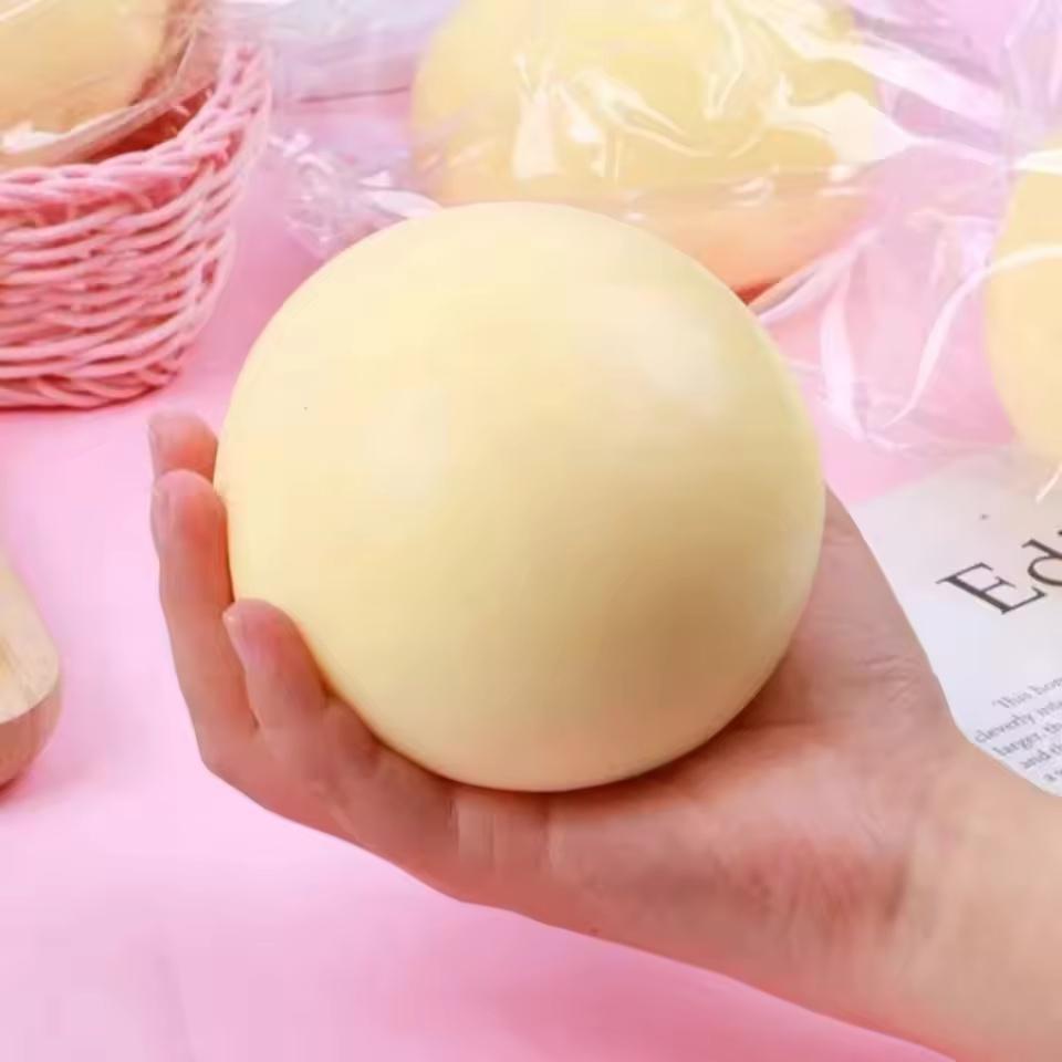 Stressabbau Squishy Ball, Weiches Anti-Angst Sensorisches Fidget Spielzeug, Langlebiger Waschbarer Quetsch-Stressball für Erwachsene