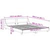 Solid Wood Bed Frame without Mattress White 120 x 200 cm Pine Wood