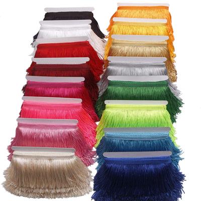 Feather10 Yards 15cm Long Tassel Fringe Trim Lace Ribbon Tassels For Curtains Dresses Fringes For Sewing Trimmings Accessories Crafts
