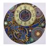 Handgemaakte Klok Speciale Vorm Kristal Diamant Schilderen Wandklok Borduurwerk Woonkamer Decoratie Bloem Mandala Klok Leverancier