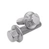 304 Stainless Steel Serrated Flange Hex Head Screws UNC Size 1/4-3/8 Anti-loose Fasteners Auto Motorcycle Replacement Parts