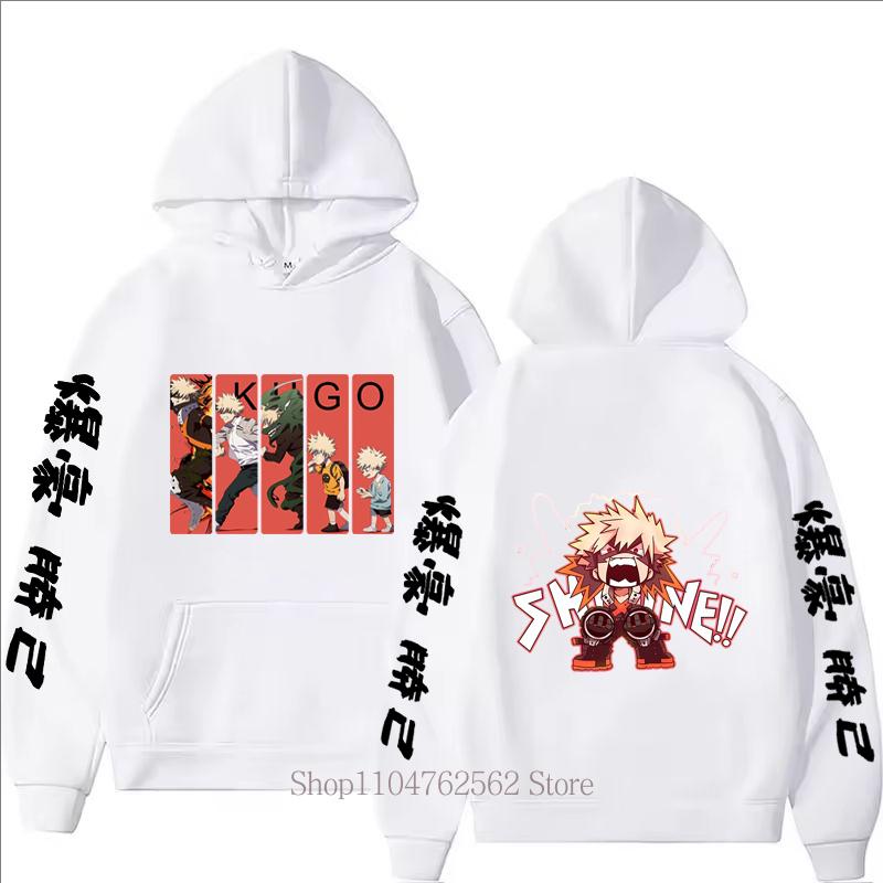 Men Clothes Anime Graphic Print Hoodies Autumn Winter Harajuku Casual Fashion Long Sleeve Tops Fleece Punk Pullover Sweatshirts