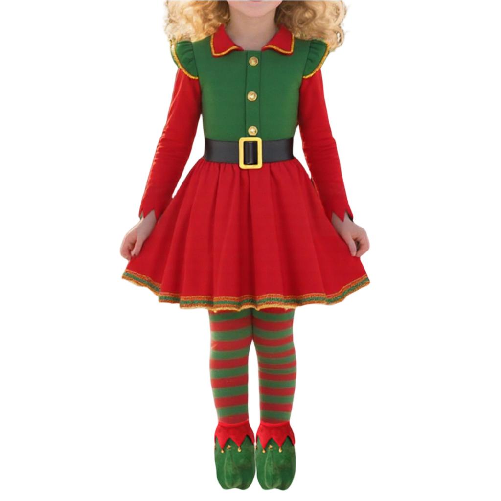 Children's Christmas Costumes, Holiday Party Christmas-themed Performance Cosplay Costumes