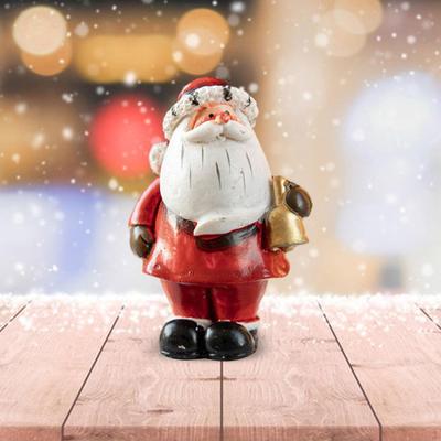 Ozdoby Świąteczne Figurka Świętego Mikołaja Żywica Prezent Miniaturowe Figurki do Domku na Wsi