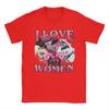 Men's Hazbins Hotels I Love Women T Shirts  Cotton Clothes Vintage Short Sleeve Crewneck Tees Plus Size T-Shirts