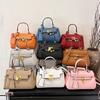 New Lychee Pattern Small Lock Portable Shoulder Messenger Trendy Women's Bag