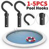 1-5Pcs Hook for All Robotic Pool Vacuum Cleaner Pool Replacement Hooks Accessory Hook for Telescopic Poles for Above Ground Pool