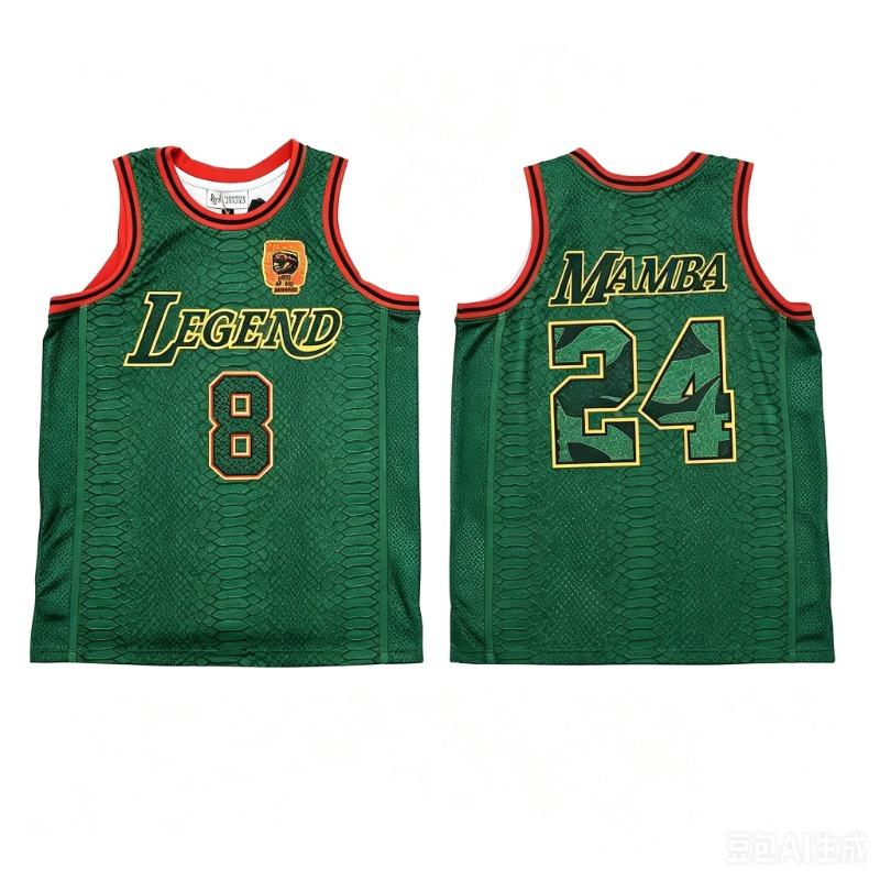 New Basketball Jersey No.8&24 Summer Men's Sleeveless T-shirt Breathable Men's T-shirt and Tank Tops Quick-dry Clothes for Man