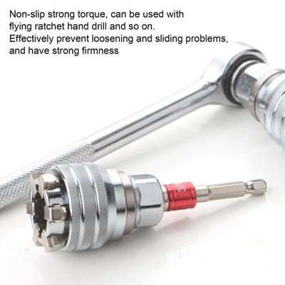 Multi-function Universal Socket Wrench Adjustable Heavy Duty 3/8-Inch