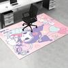Office Rug Kuromi, Pastel Anti-Slip Rug, Machine Washable for Living Room, Bedroom, Office, Multiple Sizes, Bedroom Mat, Decorative Mat, Durable Mat,