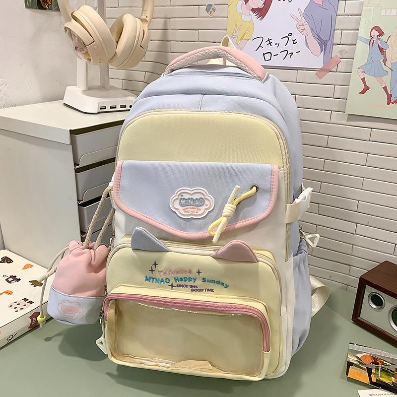 School Bag High Value Ins Junior High School Girls High School Students Large Capacity Cute Pain Dopamine Back