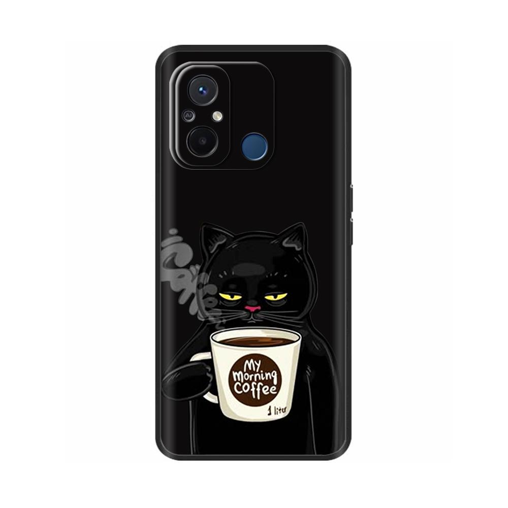 For Redmi 12C Case Redmi12C Cover Soft Smooth Liquid Silicone Cartoon Phone Case For Xiaomi Redmi 12C Cover 12 C Fundas Coque