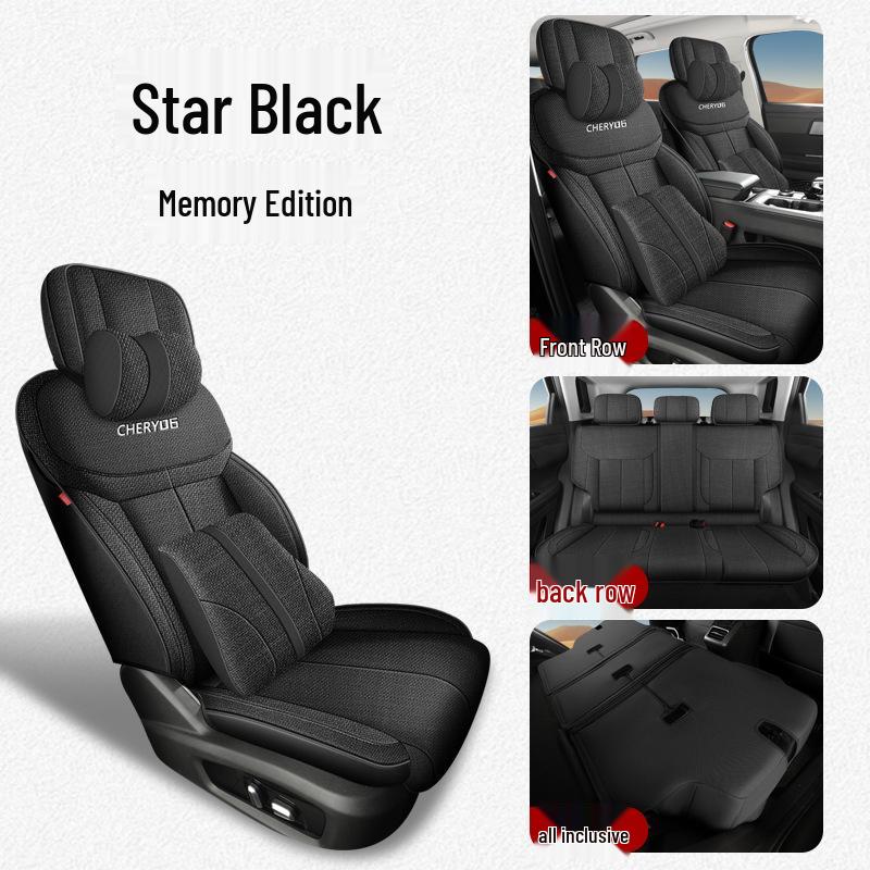 Chery Explore 06 Universal Five-Seat Linen Car Seat Cushion Cover for All Seasons