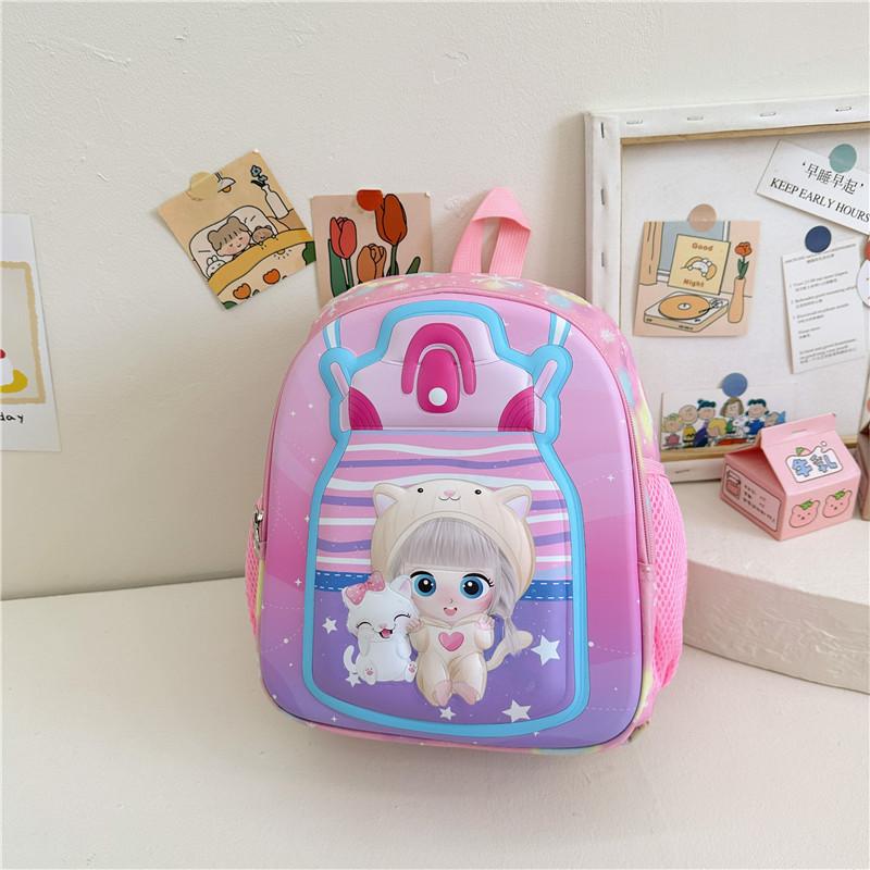Fashionable Large Capacity Nylon Kids Backpack Cartoon Design Cute Stylish School Bag