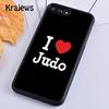 Krajews I LOVE Janpan Judo Original Phone Case Cover For iPhone 17 Air 16 15 14 plus 11 12 13 pro max coque Fundas