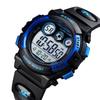SKMEI 1451 Sports Digital Watch Colourful LED Display 5ATM Water Resistant Durable ABS Case TPU  Alarm Kids Wristwatch