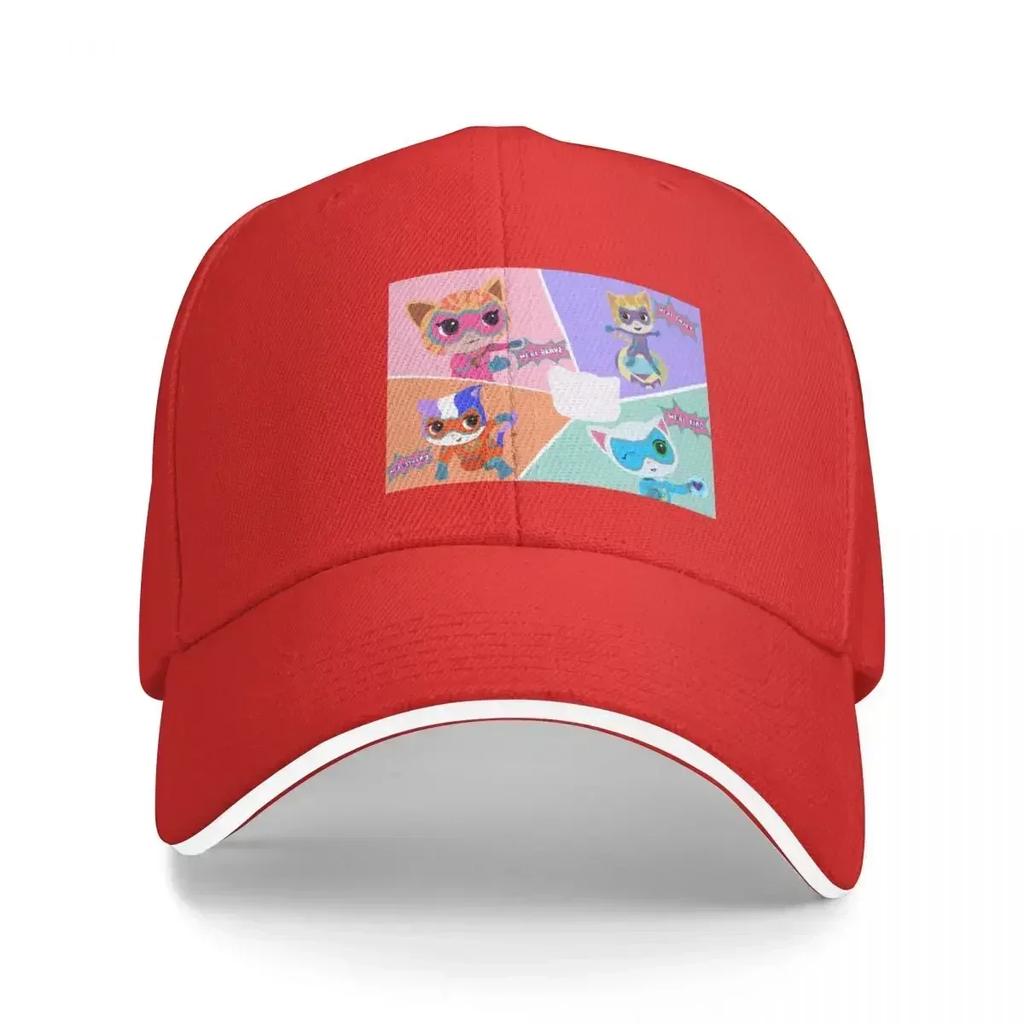 Superkitties Baseball Cap Anime Streetwear Womens Hats Unisexs
