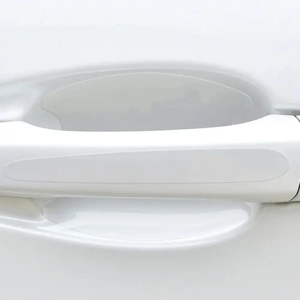 Görünmez Araba Kapısı Kase Kolu Koruyucu Etiket Çarpışma Önleyici Çizilmeye Karşı Koruma Şeffaf Şerit Etiketler Araba Çıkartmaları