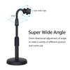 Supporto da tavolo per telefono cellulare Supporto per tablet con morsetto Altezza regolabile Base rotonda stabile portatile per