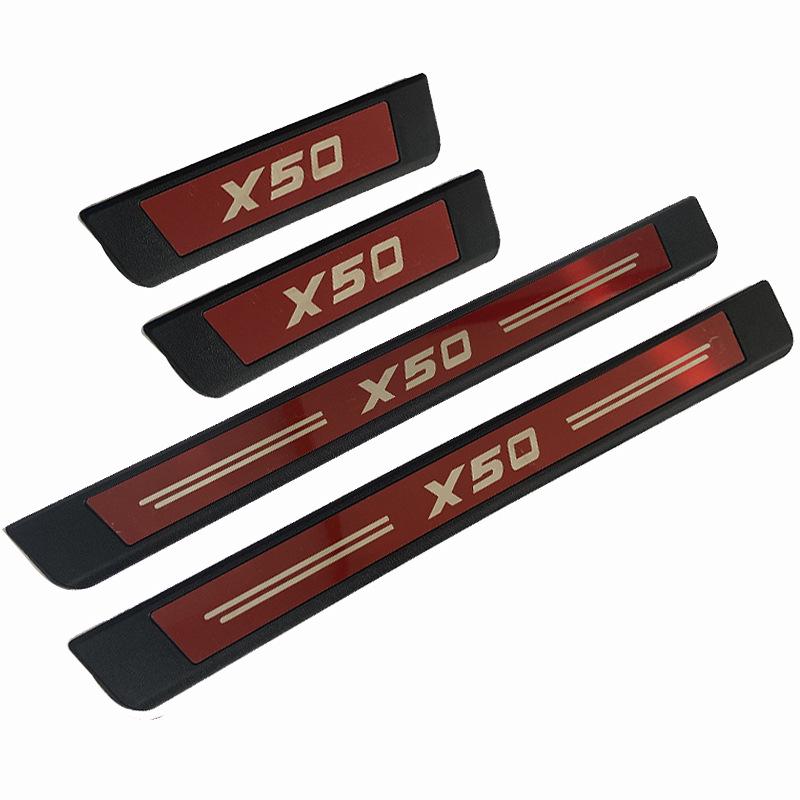 Universal X50 Plastic Car Door Sill Protector Anti-Scratch Sticker & Bumper Strip