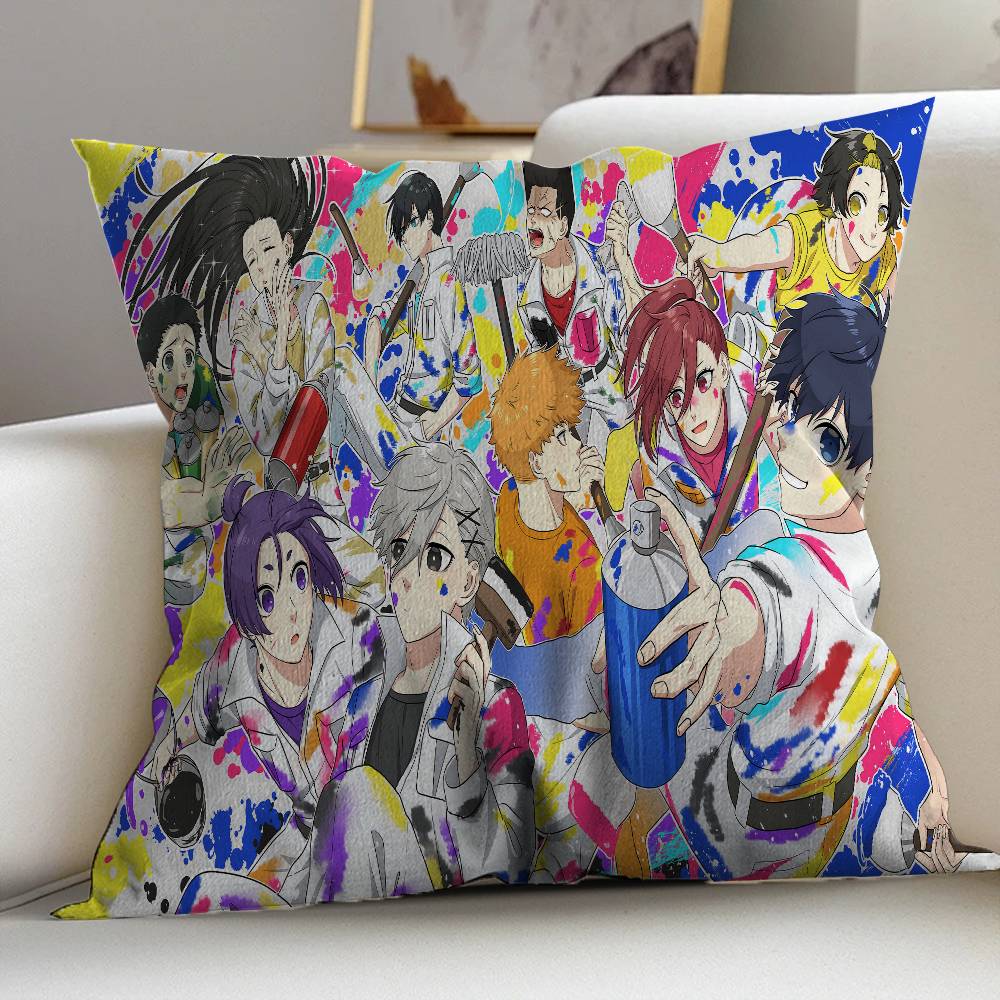 Football Anime B-Blue L-Lock Pillow Anime Pillow Sofa Bed Head Pillow Cover Cushion Cover 45x45 cm Fashion
