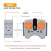 8-Channel Remote Control for Lego-Compatible MOC with Lithium Battery and PF Technology