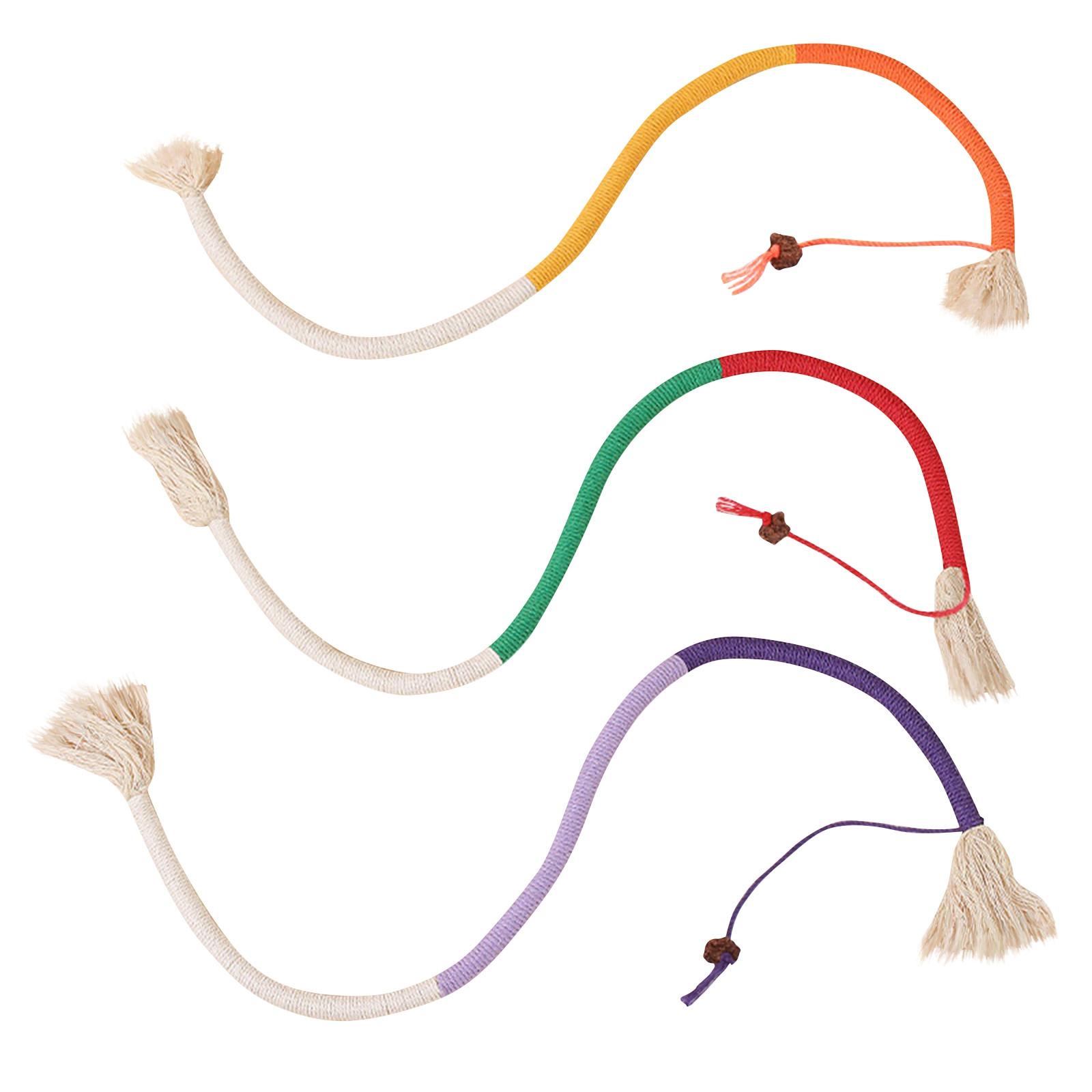 

Набор из 3 изогнутых веревочных игрушек, Игрушки для жевания питомцев, Игрушки с защитой от разгрызания, Игрушки из хлопковой веревки для снятия стресса, Товары для питомцев