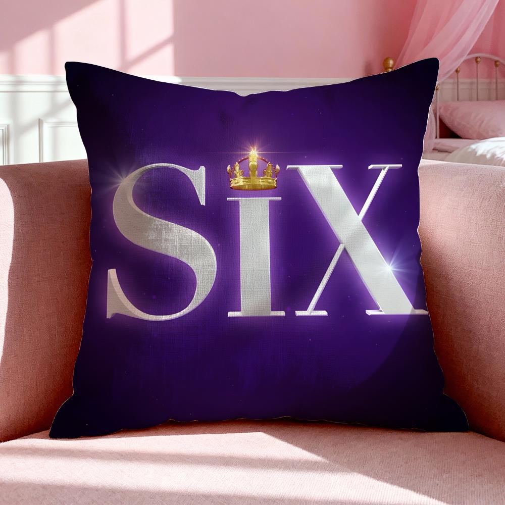 Musical S-Six: The Musical Cushion Cover Breathable Linen Pillowcase Summer Odorless Eco-Friendly Invisible Zipper Washable