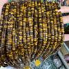 3x6mm Natural Tiger Eye Right Angle Cylinder Beads for DIY Bracelet Making