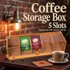5 Slots Tea Bag Storage Organizer Handmade Desktop Sundries Organizer  Tea Storage