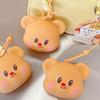 Cartoon Bear Keychain Silicone Storage Solution For Pocket Change Jewelry Daily Bag