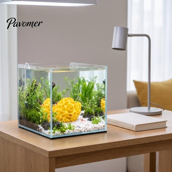 Honeycomb Cave Decor Aquarium Shrimp Cave, 3D Printed Betta Hide, Fish Tank Hideout Hideout, Porous Sphere Shelter for Guppy Small Accessories