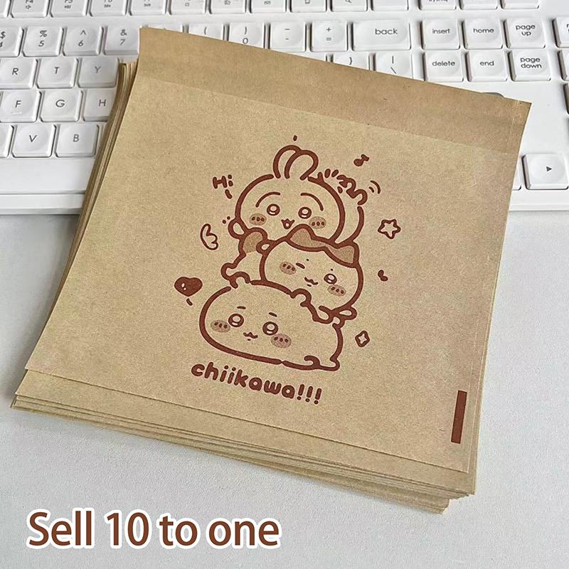 

10 шт. подарунок на день народження для дівчаток Kawali Chiikawas крафт-паперовий пакет упаковка сумка потовщена подарункова сумка запечатана сумка мультфільм дитячі іграшки