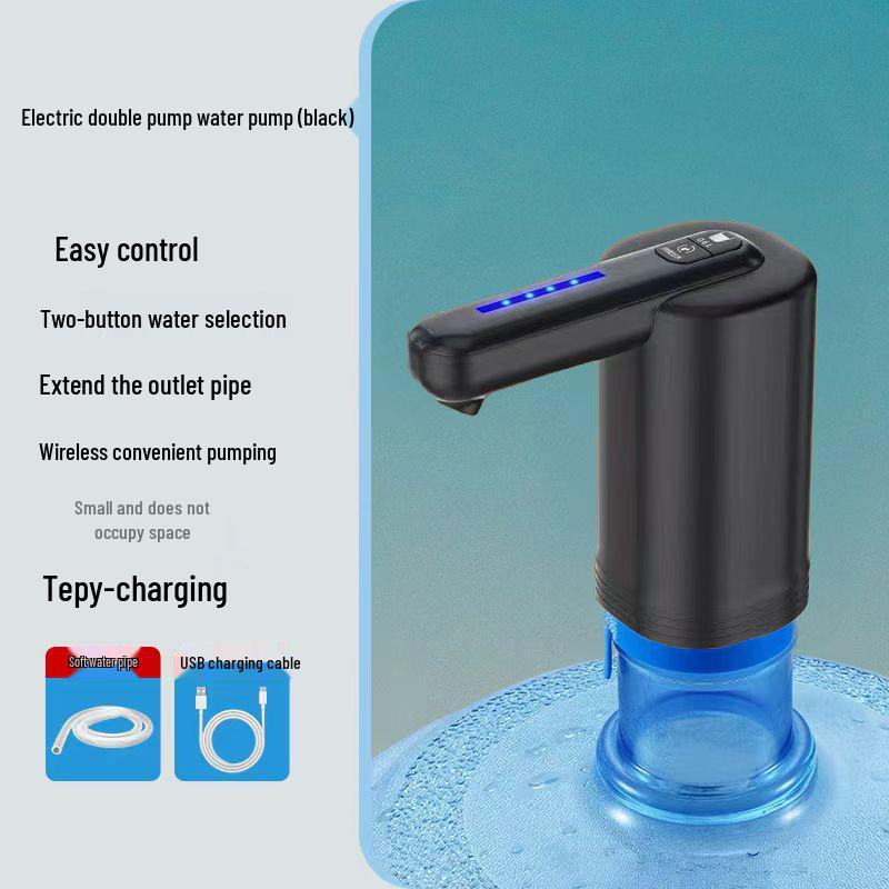 Electric Folding Water Dispenser: Automatic Rechargeable Hand Pump for Bottled Water