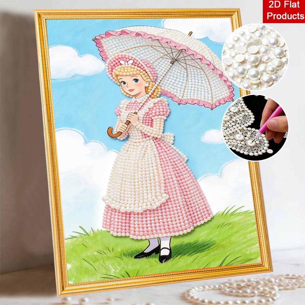 Disney Pearl Painting Cartoon Girl Art Painting 5D DIY Pearl Embroidery Mosaic Cross Stitch Kit Home Decor