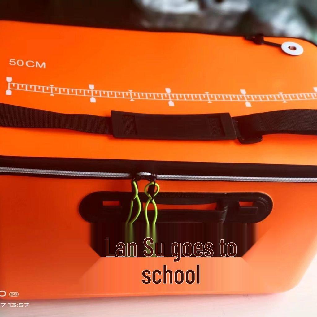 Verdickter faltbarer EVA-Fischereieimer mit Rucksackträgern für den Außenbereich – Fischschonender Wassereimer