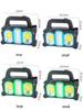 Rechargeable Custom Solar Three-Light Emergency & Camping Spotlight