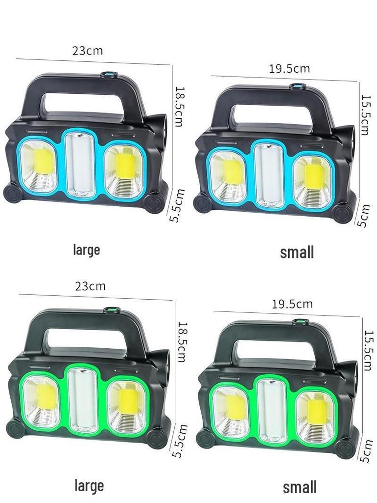 Rechargeable Custom Solar Three-Light Emergency & Camping Spotlight