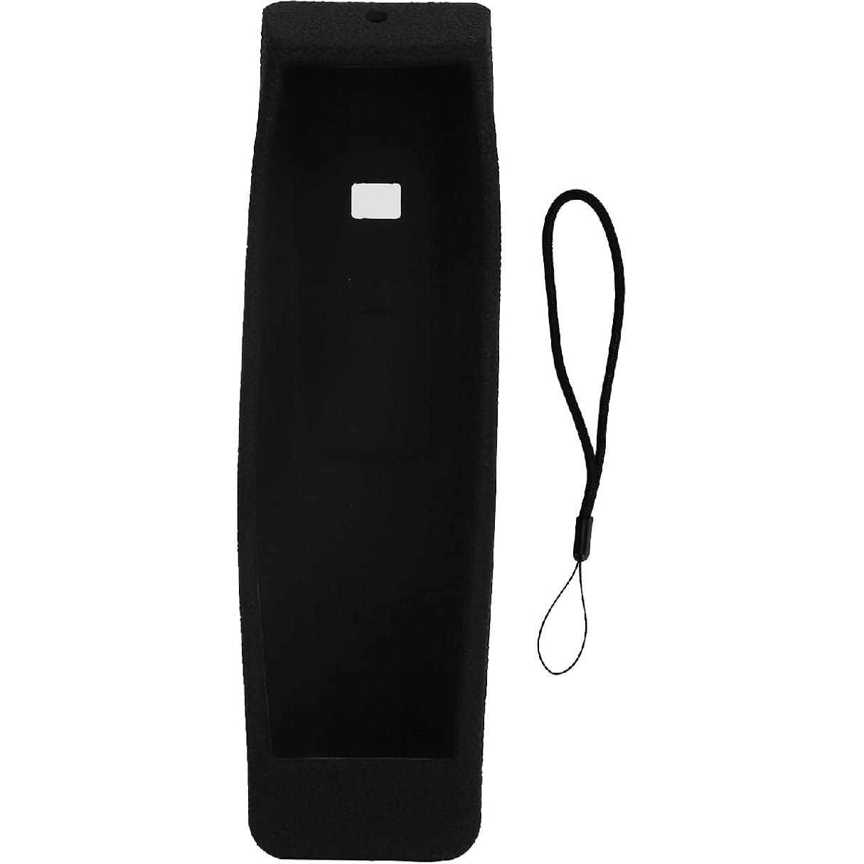 Silicone Remote Control Case for XFINITY XR15, Shockproof Universal Remote Controller Silicone Protective Cover Replacement with Lanyard(Black)