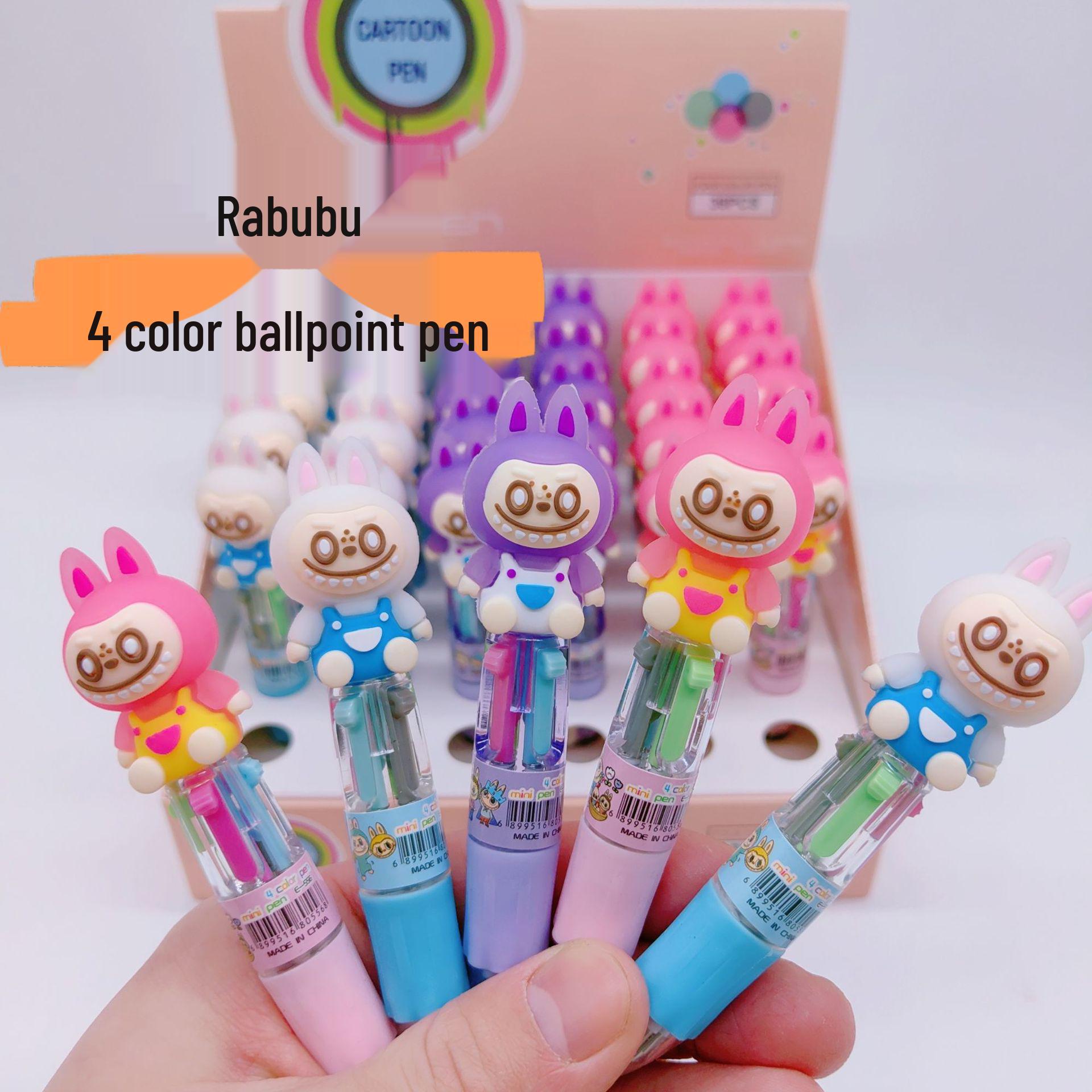 Thailand Labubu Cartoon Scissors Notebook with Pen - Cute Stationery Set