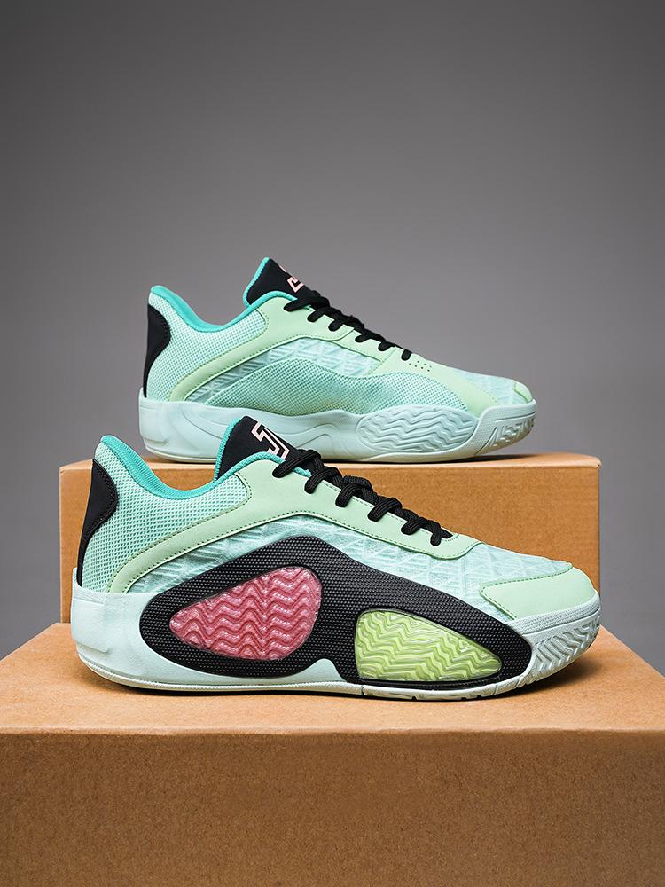 Tatum 2 Generation Basketball Shoes Youth Shock Absorption Rebound Ultra-light Student Non-slip Sports Shoes Men Friction Sound