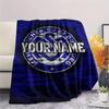 1PC Msv Duisburg Custom Name Patterned Flannel Blanket Suitable For All Seasons For Home Decor Warmth And Comfort Gifts Holiday Present