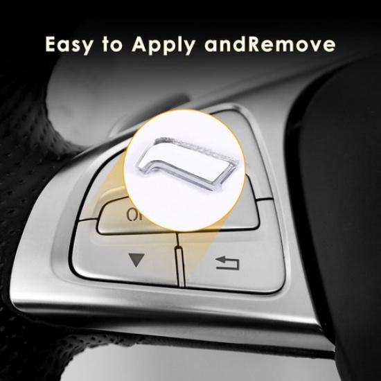 12Pcs Steering Wheel Button Covers Trim Stickers for