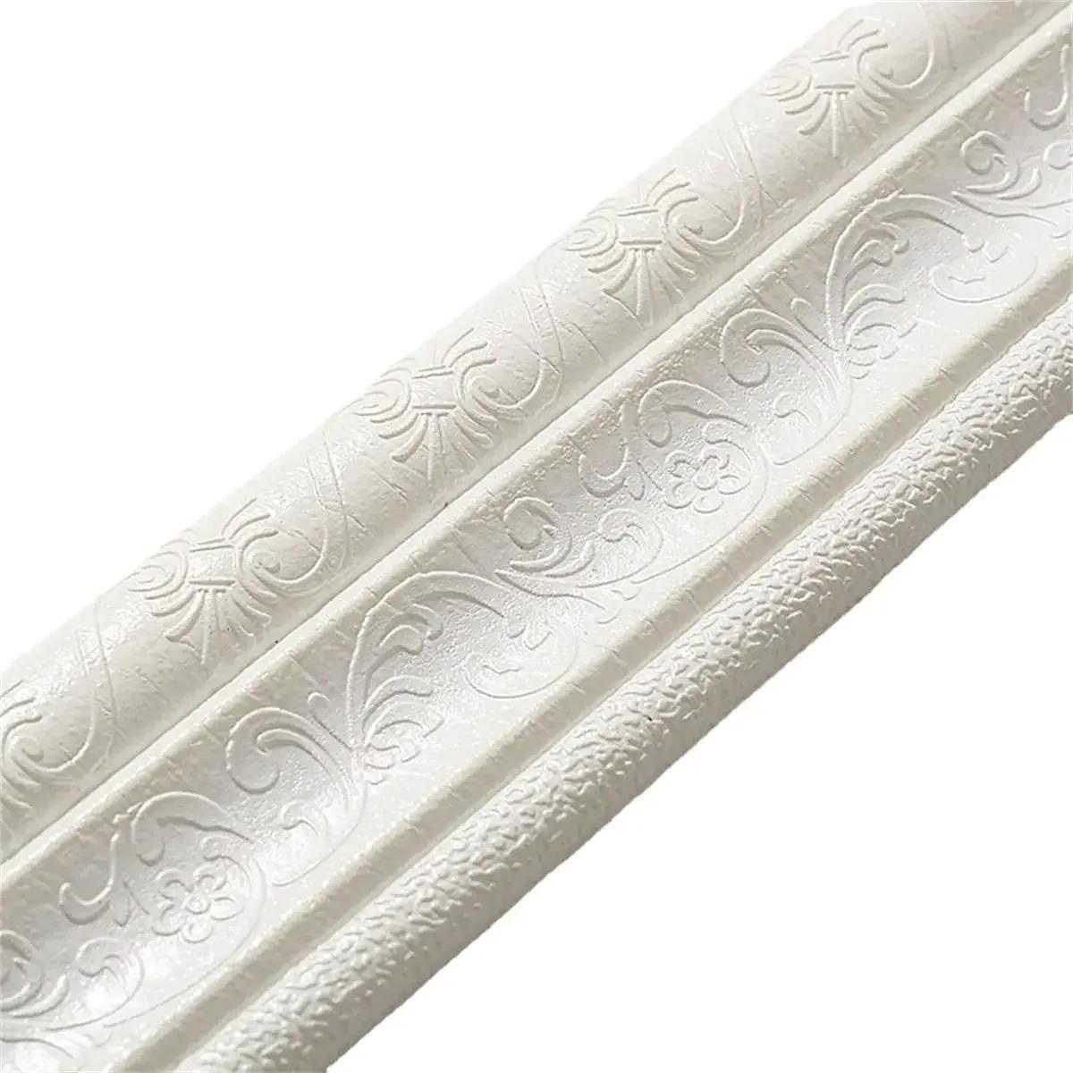 3D Пенопластовая Декоративная Лента для Края Стены Самоклеящаяся Плинтус Декоративная Линия Фартук Края Противоударная Молдинг Линия Наклейка на Стену