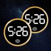 Touch-Activated Car Dashboard Clock Mini Novelty Digital Clock Mute Simple LED Electronic Watch For Car Boat Bike Truck