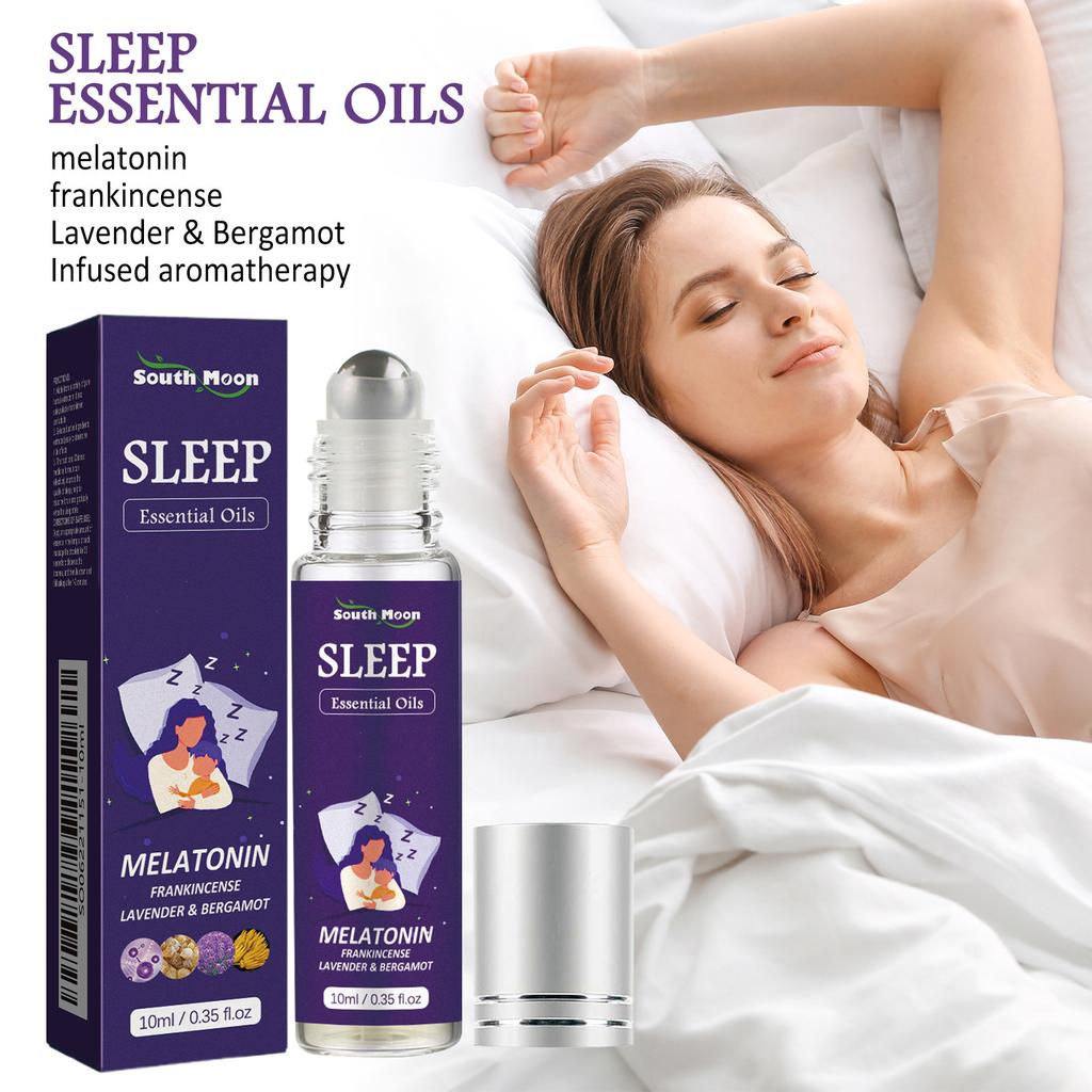 Olio aromatico per dormire da 10 ml, estratto di erbe efficace e non irritante, ad azione rapida, senza additivi, liquido, olio essenziale per un sonno profondo, puro e naturale