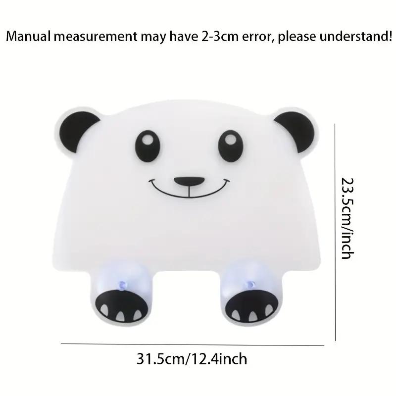 1 szt. Kreatywny domowy zlew kuchenny Zlew przegroda na wodę Basen do mycia Kreskówkowy panda Przyssawka Przeciwrozpryskowa przegroda na wodę